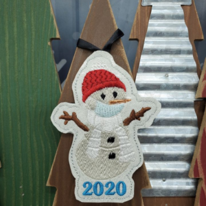 Toilet Paper Scarf Snowman Ornament