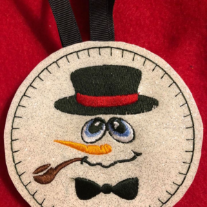 Round Snowpeople Ornament Set