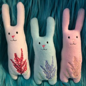 Folk Art Bunnies