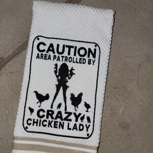 Caution Crazy Chicken Lady
