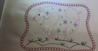 Vintage Pig Linework