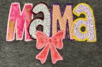 Mama Bow Applique