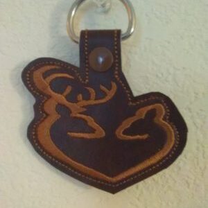 Buck and Doe Key Fob