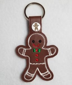 Gingerbread Man Key Fob