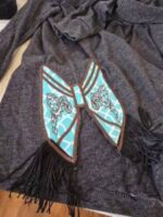 Western Bow Side Split Applique
