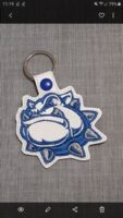 Bulldog Head Key Fob