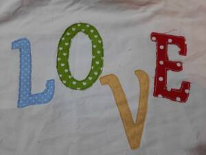 Love Raggy Edge Applique
