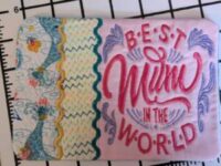 4 Color Worlds Best Mom/Mum ITH Mug Rugs