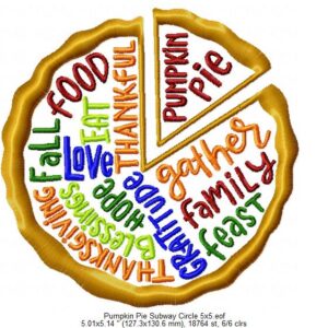 Pumpkin Pie subway saying