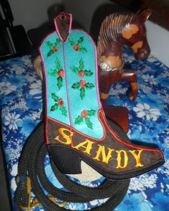 ITH Cowboy Boot Stocking