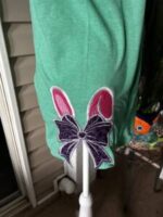 Bunny Ears and Bow Side Split applique