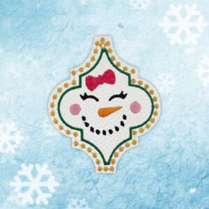 Arabesque Snowpeople Ornaments