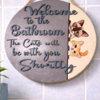 Welcome to the Bathroom Sign
