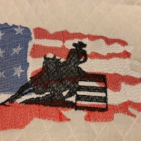 American Flag Barrelracer
