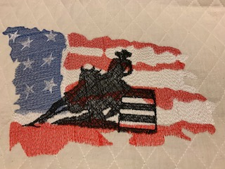 American Flag Barrelracer